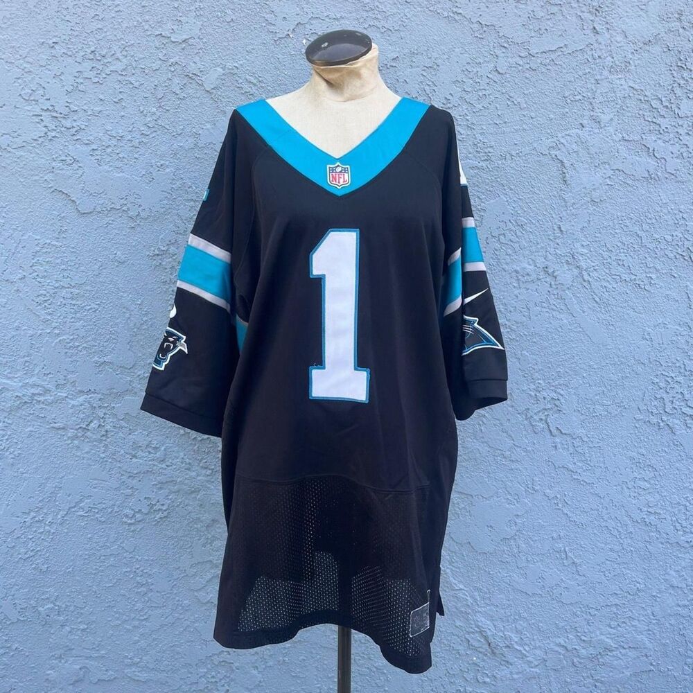 Nike Carolina Panthers Jersey Cam Newton #1 NFL Mens Size 52 On Field